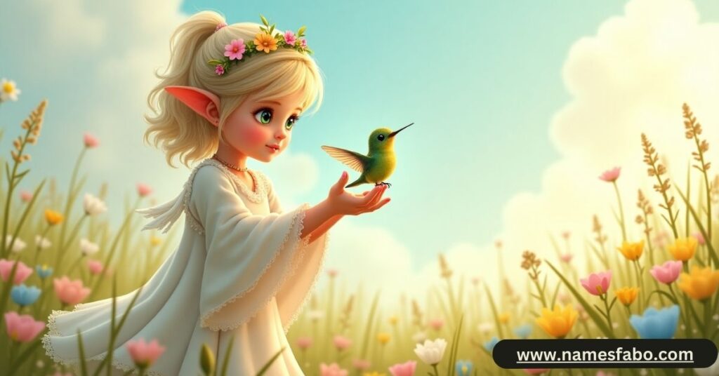 Adorable half-elf child