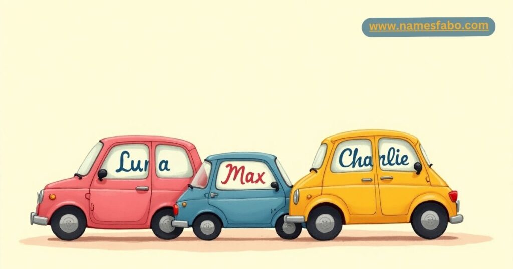 Car names inspired by human names for a personal and emotional touch