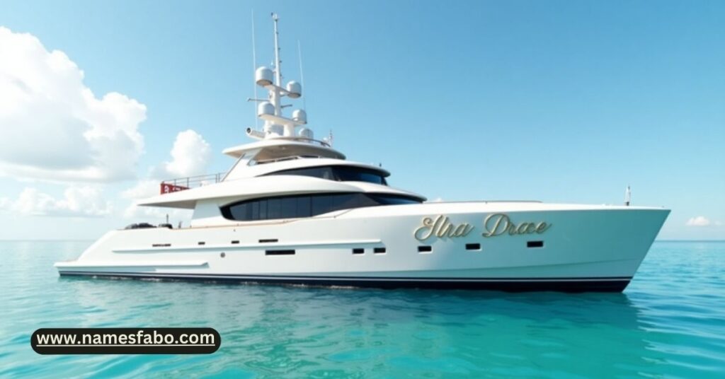 A graceful boat with a feminine and elegant name, symbolizing charm and beauty