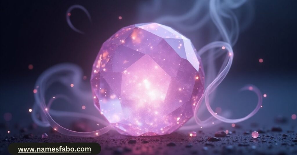 Magical crystal ball with sparkles, representing an online fairy name generator tool.