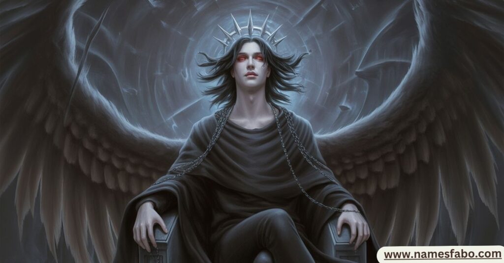 Famous demon names and their cultural origins including Lucifer, Lilith, Beelzebub, and Baphomet