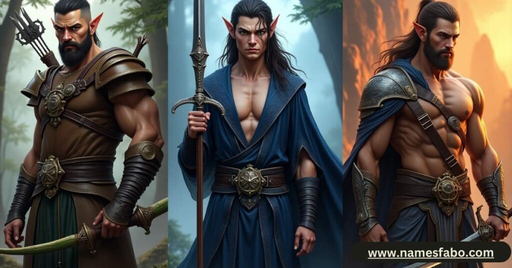 Male half-elf characters