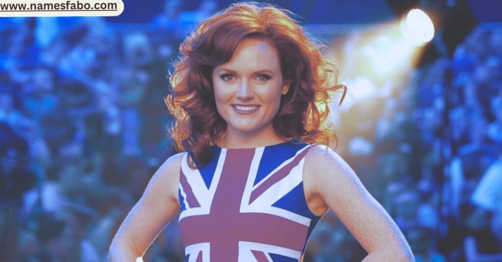 Ginger Spice Geri Halliwell oldest Spice Girl with strong Spice Girls name identity