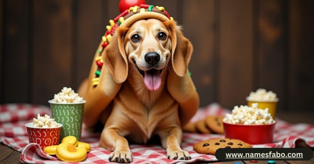 food-inspired silly dog names