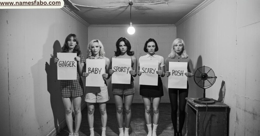 Early formation of the Spice Girls before becoming icons with famous Spice Girls names