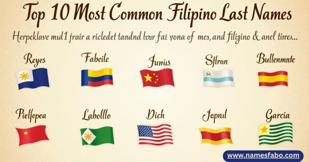 Top 10 most common Filipino last names with meanings and Spanish roots