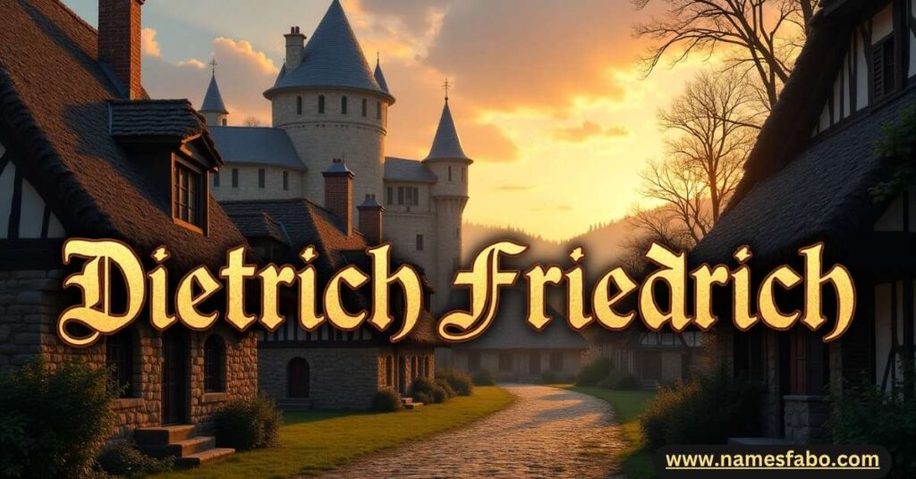 Medieval German village with old German last names rooted in nobility, battle, and tribal lineage