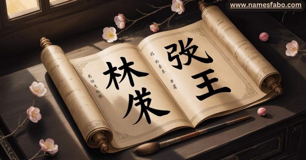 Rare Chinese last names in calligraphy ideal for baby naming inspiration in 2025