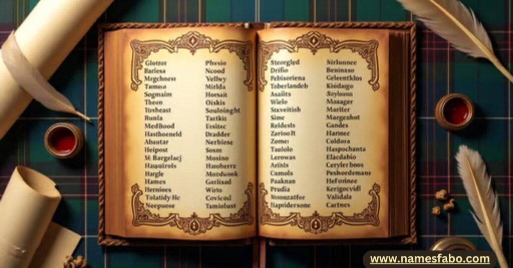 Scottish name generator with traditional surnames like MacGregor and Campbell from clan roots